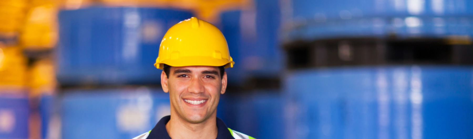oil-feild VRC Technologies Employee Wearing Hard Hat & Neon Vest